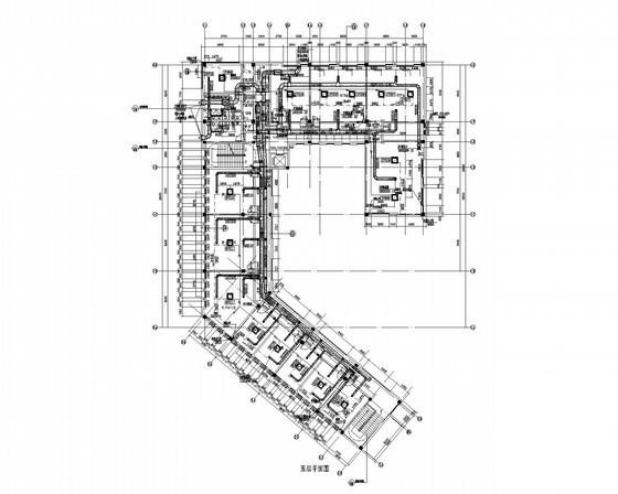5层办公楼通风排烟空调系统设计CAD施工图纸 - 2