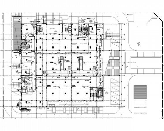 9层办公楼舒适性空调及通风排烟系统设计CAD施工图纸（智能感应送风）(安装大样图) - 1