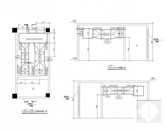9层办公楼舒适性空调及通风排烟系统设计CAD施工图纸（智能感应送风）(安装大样图) - 4