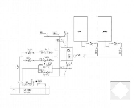 5层小型商业办公楼空调通风系统设计CAD施工图纸 - 4
