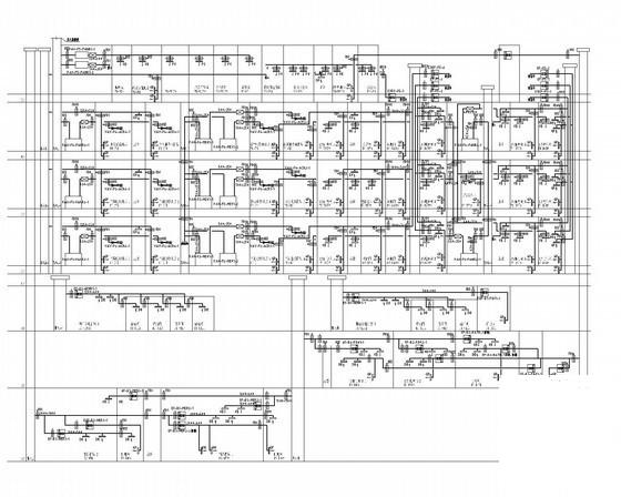 5层奥体中心办公楼空调通风排烟系统CAD施工图纸（著名院作品水源多联机系统） - 3