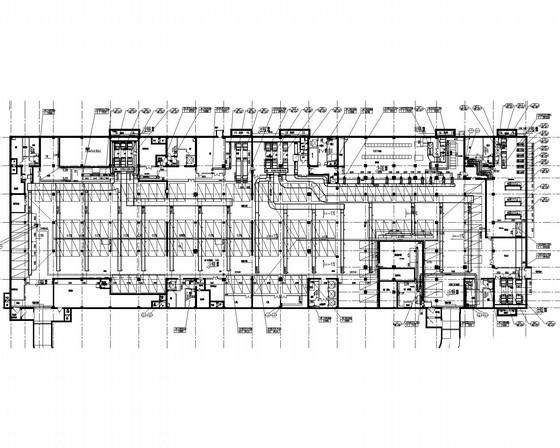 多层办公楼空调通风排烟系统设计CAD施工图纸（冷冻机房） - 2