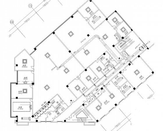 5层办公楼舒适性空调及通风排烟系统设计CAD施工图纸 - 1
