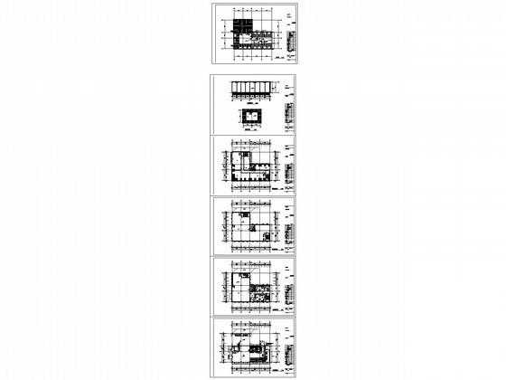 4层小型办公楼采暖通风平面CAD图纸 - 3