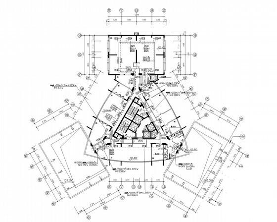 高层办公楼舒适性空调系统设计CAD施工图纸（风冷热泵） - 4