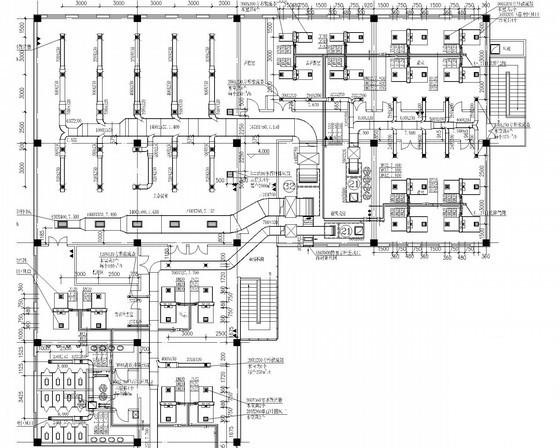 5层园区办公楼空调通风系统设计CAD施工图纸（冷冻机房消防泵房）(冷却塔安装) - 1