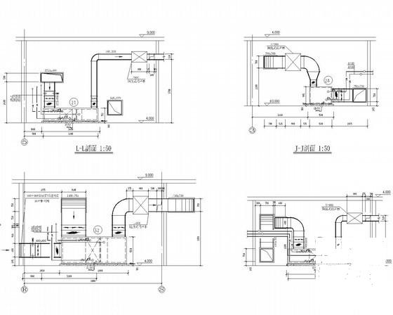 5层园区办公楼空调通风系统设计CAD施工图纸（冷冻机房消防泵房）(冷却塔安装) - 3