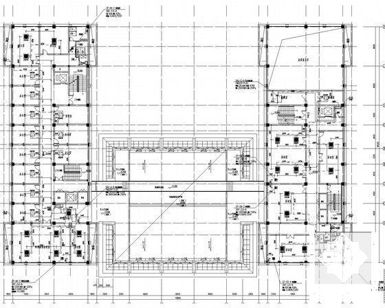 6层公共行政办公楼空调通风及消防系统设计CAD施工图纸（VRV系统） - 4