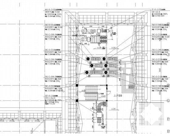 6层公共行政办公楼空调通风及消防系统设计CAD施工图纸（VRV系统） - 5