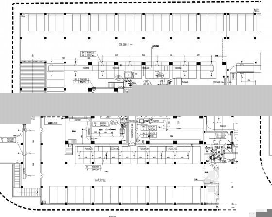 高层办公楼及其裙房建筑通风空调系统设计CAD施工图纸（人防设计） - 2