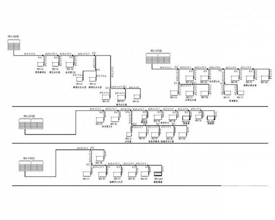 办公楼首层空调通风工程系统设计CAD施工图纸（直流变频系统） - 3