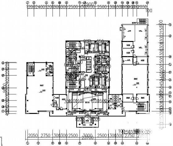 经济服务中心办公楼暖通CAD施工图纸（地源热泵）(系统原理图) - 1