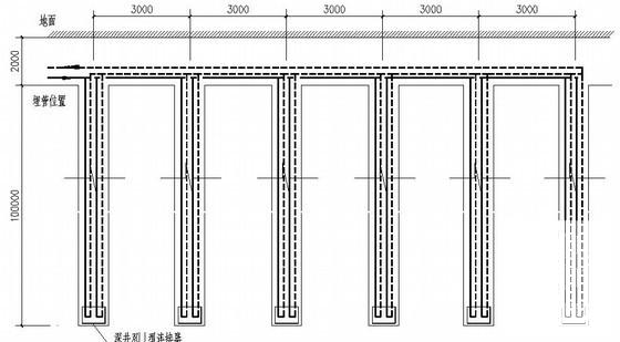 经济服务中心办公楼暖通CAD施工图纸（地源热泵）(系统原理图) - 3