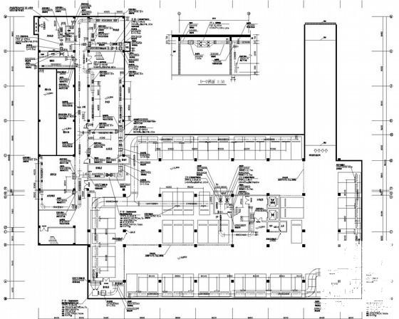 9层综合办公楼多联机空调及通风排烟系统设计CAD施工图纸 - 1