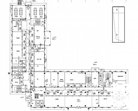 9层综合办公楼多联机空调及通风排烟系统设计CAD施工图纸 - 3