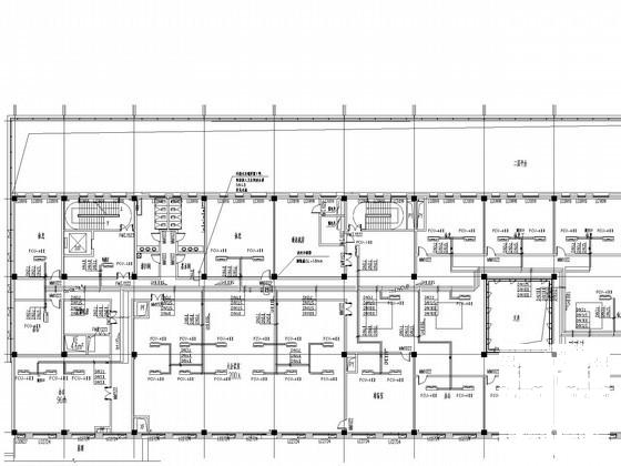 客运中心交通办公楼通风空调排烟系统设计CAD施工图纸（风冷热泵机组机房详细图纸多） - 3