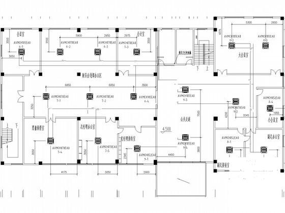 商用办公楼空调通风防排烟系统设计CAD施工图纸 - 1