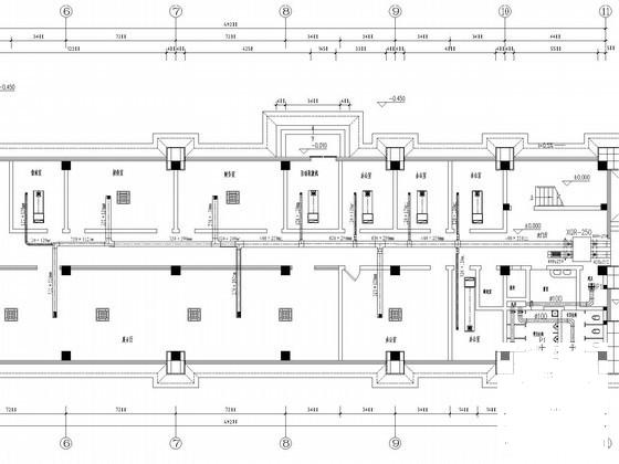 6层办公楼多联机空调通风防排烟系统设计CAD施工图纸（空气源热泵） - 1