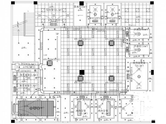 2层商业办公楼多联机空调系统设计CAD施工图纸 - 1