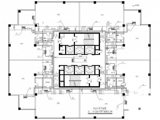 29层商场办公楼空调通风系统设计CAD施工图纸（水环热泵系统） - 3