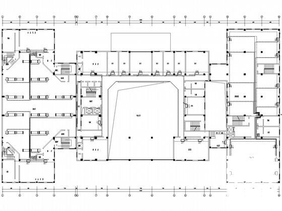 小高层办公楼多联空调系统设计CAD施工图纸（商用空调机） - 1