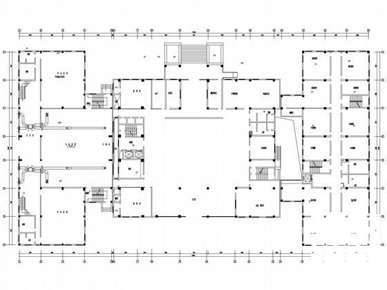 小高层办公楼多联空调系统设计CAD施工图纸（商用空调机） - 4