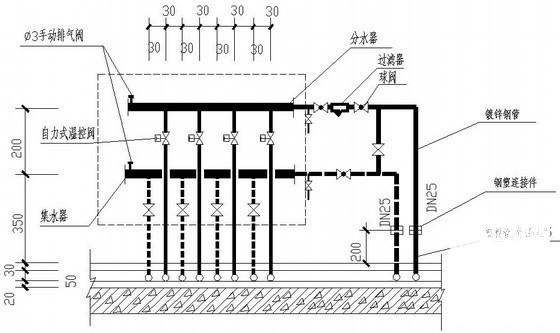 办公综合楼暖通空调设计CAD施工图纸（换热站) - 3