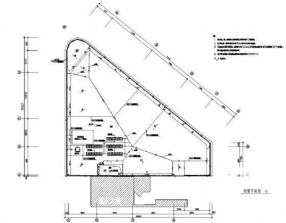5层大厦裙房电气改造CAD施工图纸（二级负荷）(防雷接地系统) - 2
