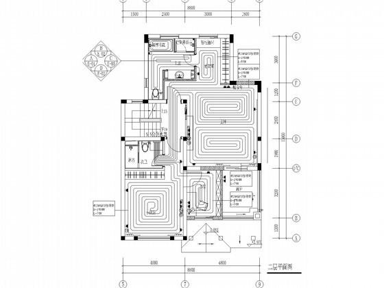 高档别墅暖通空调设计CAD施工图纸（地源三联供,净水系统） - 1