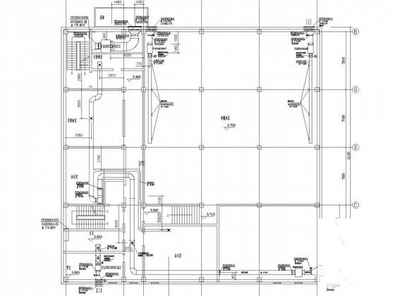 办公楼空调及通风排烟系统设计CAD施工图纸（多联变频空调系统） - 1