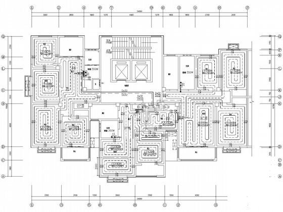 高层住宅楼采暖通风设计CAD施工图纸 - 1