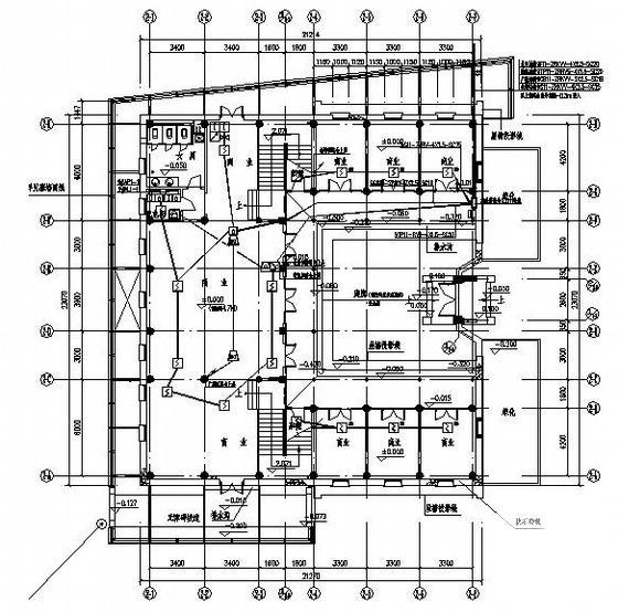 4层住宅楼小区改建工程电气消防CAD图纸(火灾自动报警系统) - 1
