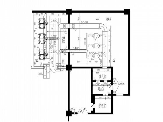 11层行政办公楼防排烟系统设计CAD施工图纸（人防系统） - 3