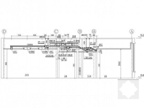 市政工程倒班楼暖通设计CAD施工图纸(节点图多)(系统原理图) - 5