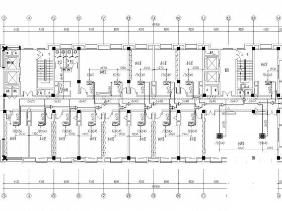 办公楼VRV舒适性中央空调系统设计CAD施工图纸 - 1