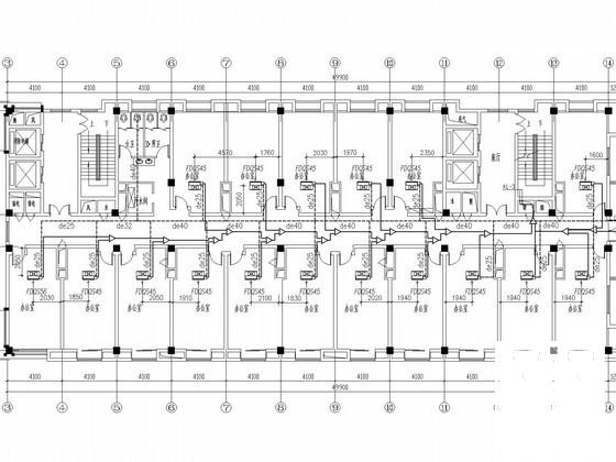 办公楼VRV舒适性中央空调系统设计CAD施工图纸 - 2