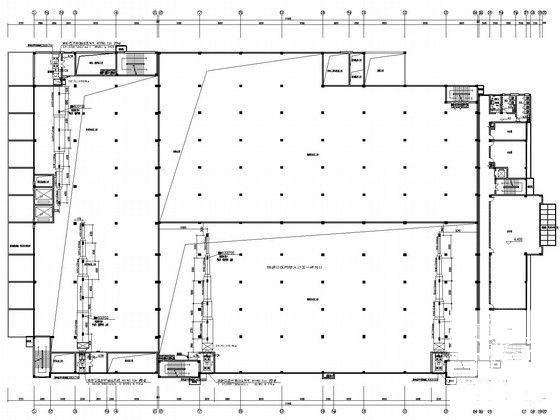 办公楼及仓库通风防排烟系统设计CAD施工图纸（人防系统） - 4