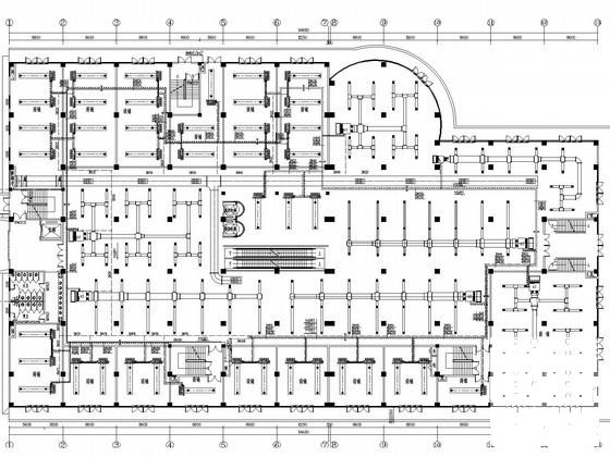 4层商业办公楼空调通风防排烟系统设计CAD施工图纸 - 1