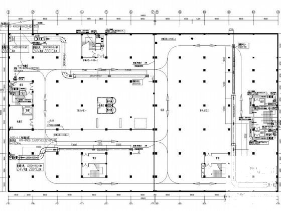 4层商业办公楼空调通风防排烟系统设计CAD施工图纸 - 2
