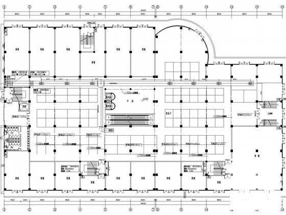 4层商业办公楼空调通风防排烟系统设计CAD施工图纸 - 3