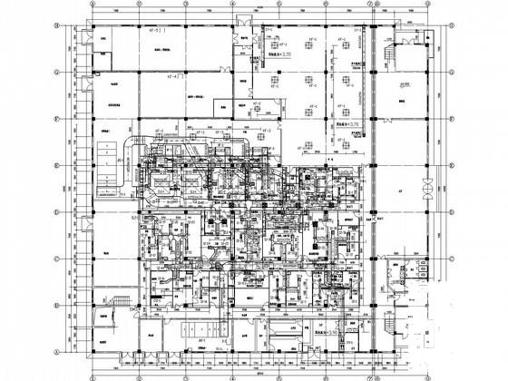 医药生产车间暖通及空压冷冻系统设计CAD施工图纸 - 1