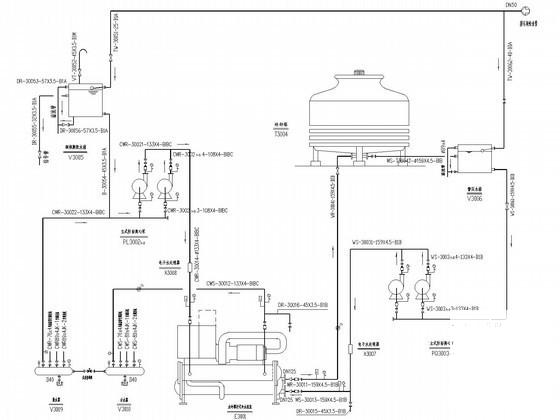 医药生产车间暖通及空压冷冻系统设计CAD施工图纸 - 2