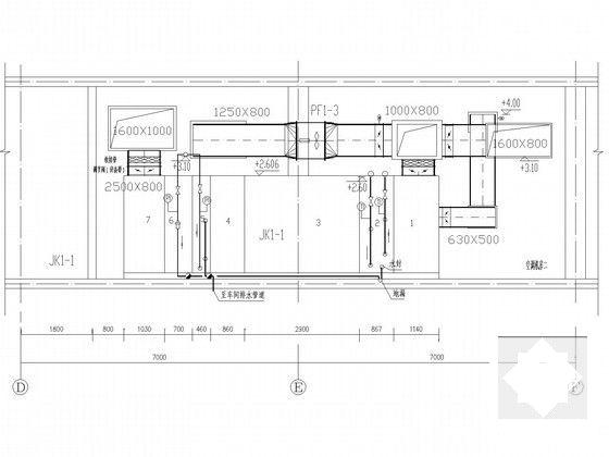 医药生产车间暖通及空压冷冻系统设计CAD施工图纸 - 4