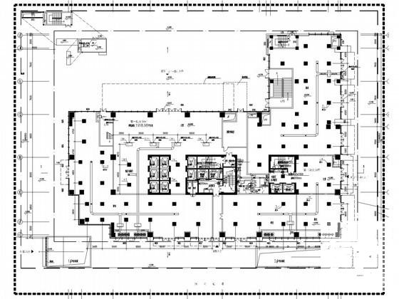 24层科技办公楼空调通风及防排烟系统设计CAD施工图纸（多联机系统） - 1