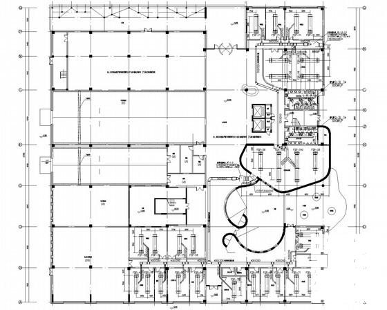 4层实验办公楼空调通风及防排烟系统设计CAD施工图纸（VRF系统） - 1