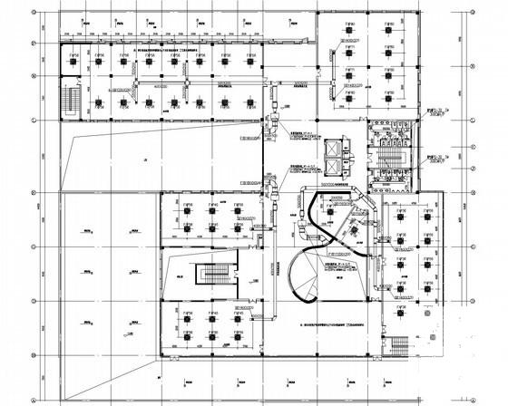4层实验办公楼空调通风及防排烟系统设计CAD施工图纸（VRF系统） - 3