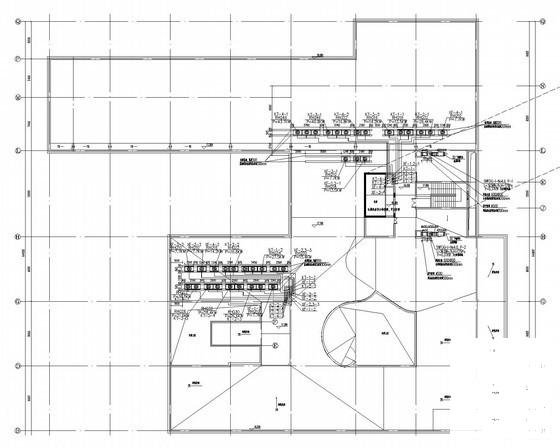 4层实验办公楼空调通风及防排烟系统设计CAD施工图纸（VRF系统） - 4