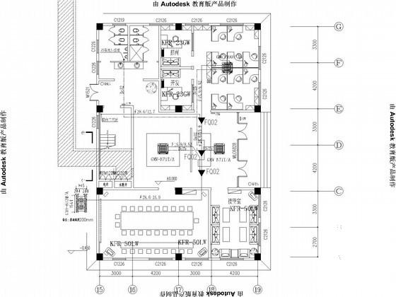 办公楼空调系统设计CAD施工图纸 - 1