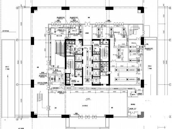26层商业办公楼空调通风及防排烟系统设计CAD施工图纸（模块化风冷机组含人防设计） - 2