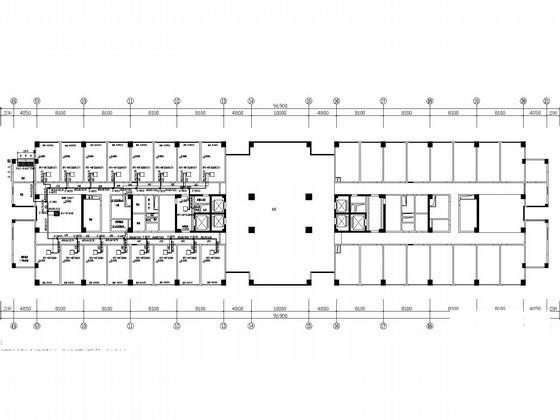 42层办公楼空调通风系统设计CAD施工图纸（多联式空调系统） - 2